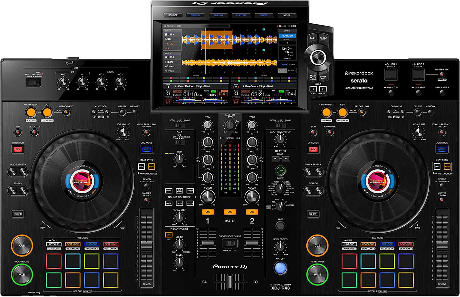Pioneer DJ XDJ-RX3, 2-Channel All-In-One DJ Controller System - Black